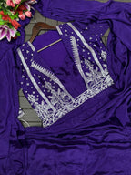 Ready-to-Wear Saree with Embroidered Sequin Jacket and Belt