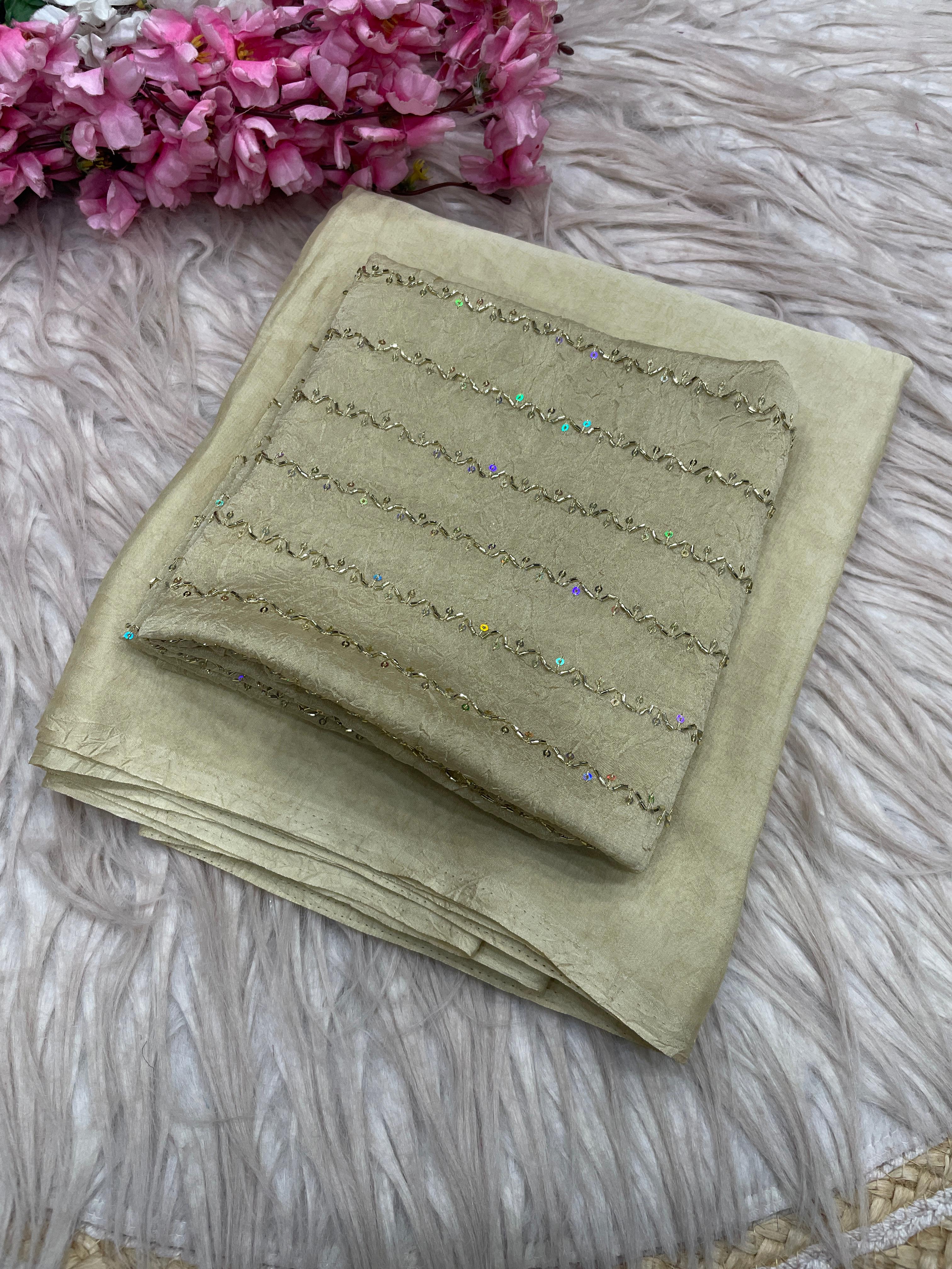 Rangoli Karsh Saree With All Over Sequence Work