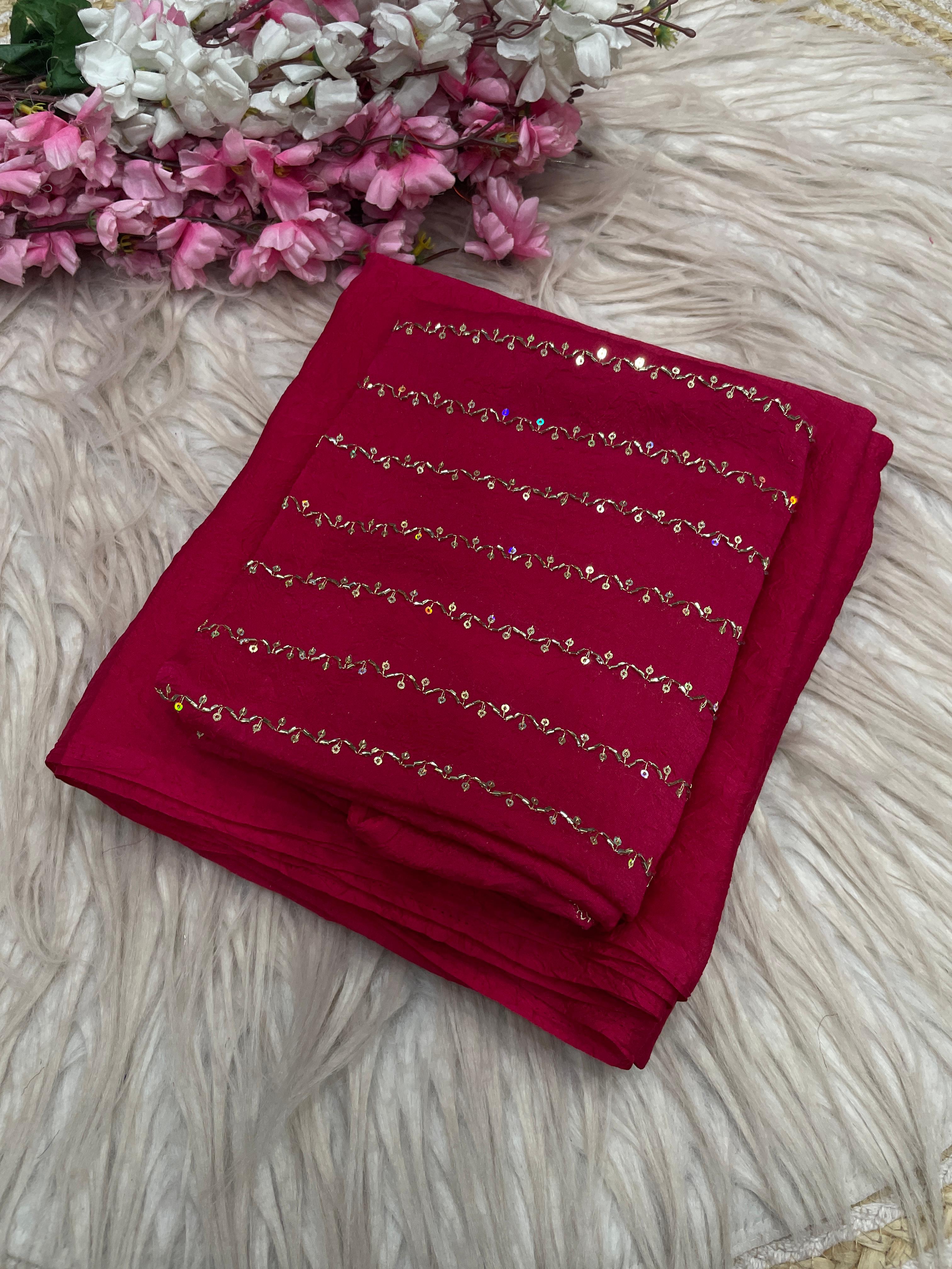 Rangoli Karsh Saree With All Over Sequence Work