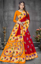 Women’s Printed Pure Cotton Hand Batik Print Saree
