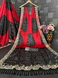 Satin Silk Bandhani Print Saree with Embroidered Border - Pionex Fab
