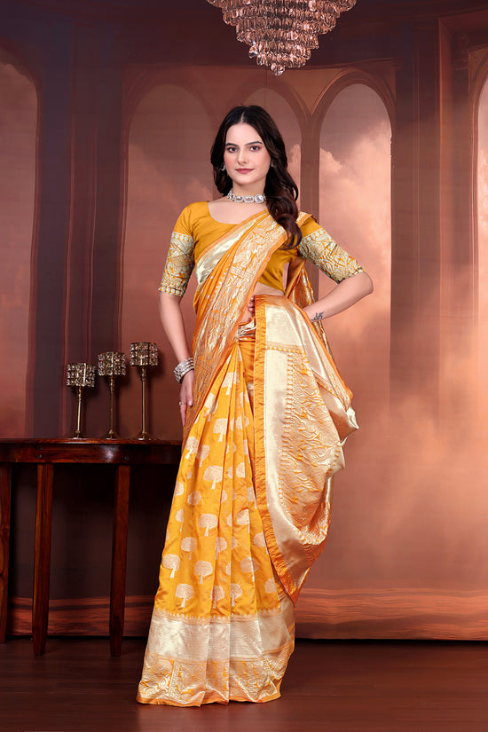 Ready to Wear Jacquard Pure Silk Saree
