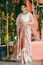 Pionex Kashmiri Multiple Color Thread Pure Zari Saree